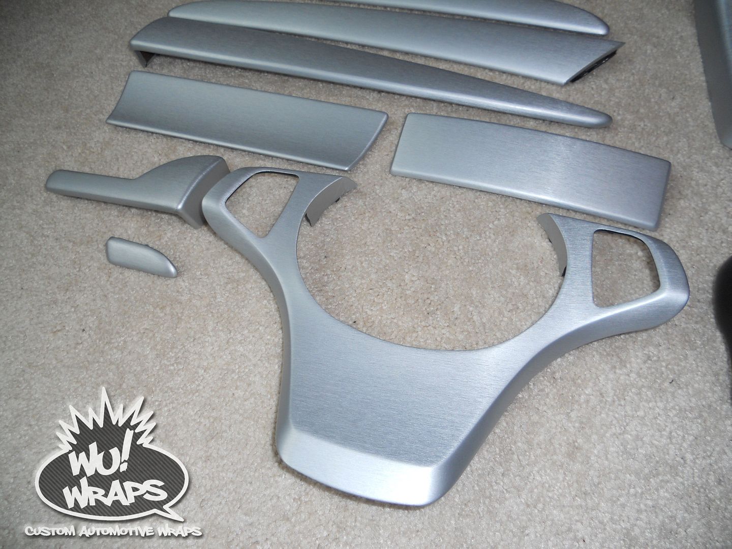 BMW e53 X5 interior trim Avery Supreme Brushed Aluminum vinyl wrap Wu